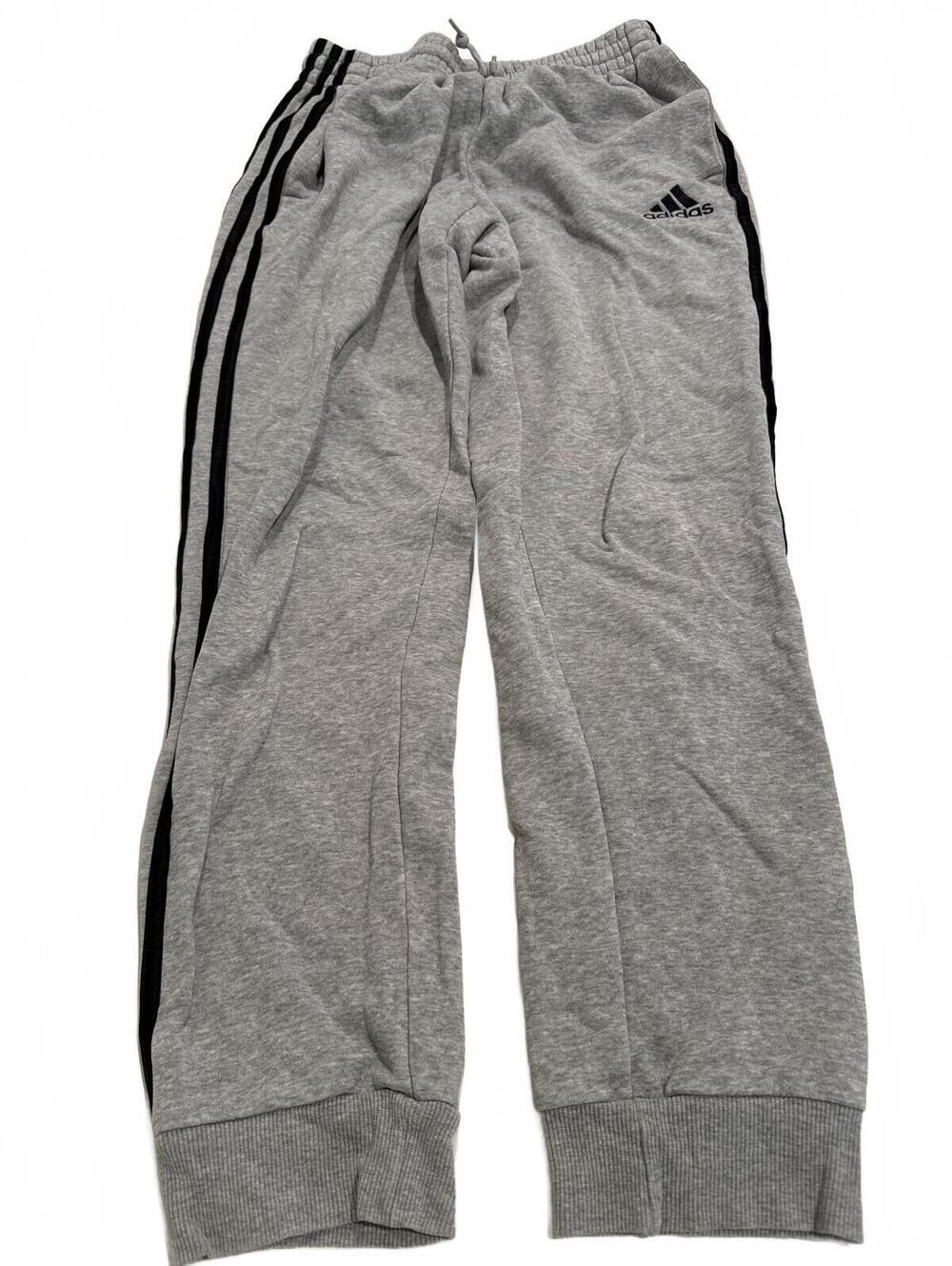 Adidas Gray Sweatpants Black Stripes - Mens S